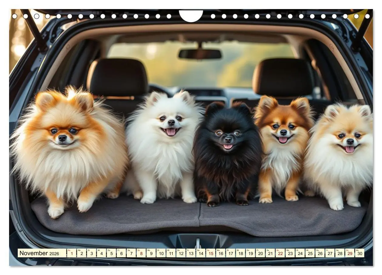 Bild: 9783516592160 | Tausendsassa - Pomeranian (Wandkalender 2026 DIN A4 quer), CALVENDO...