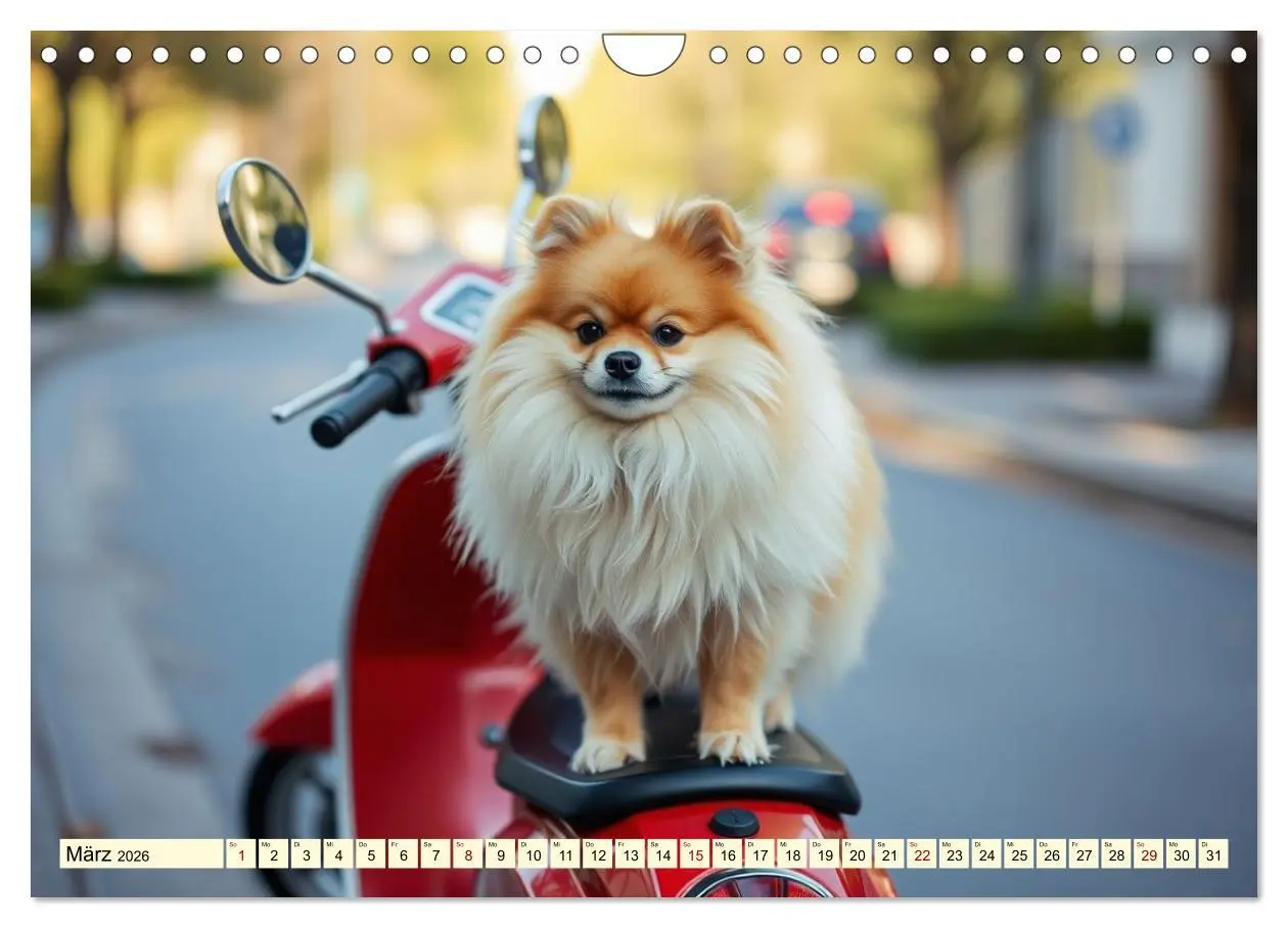 Bild: 9783516592160 | Tausendsassa - Pomeranian (Wandkalender 2026 DIN A4 quer), CALVENDO...