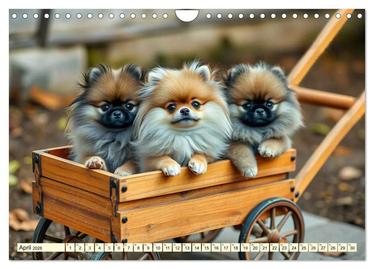 Bild: 9783516592160 | Tausendsassa - Pomeranian (Wandkalender 2026 DIN A4 quer), CALVENDO...