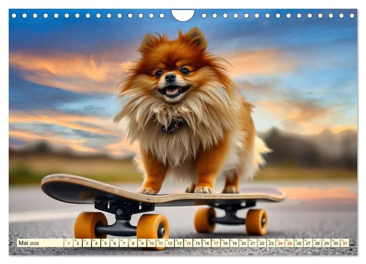 Bild: 9783516592160 | Tausendsassa - Pomeranian (Wandkalender 2026 DIN A4 quer), CALVENDO...