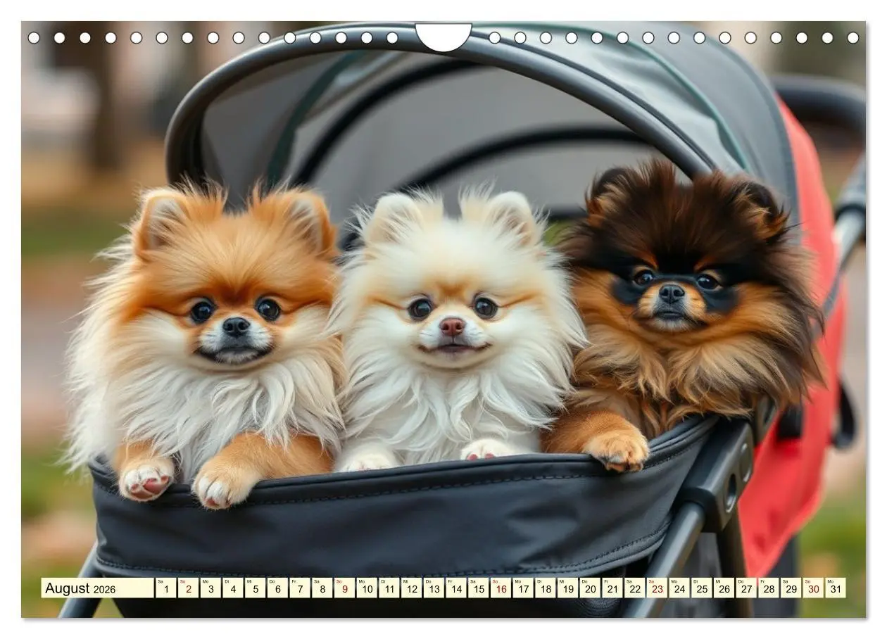 Bild: 9783516592160 | Tausendsassa - Pomeranian (Wandkalender 2026 DIN A4 quer), CALVENDO...