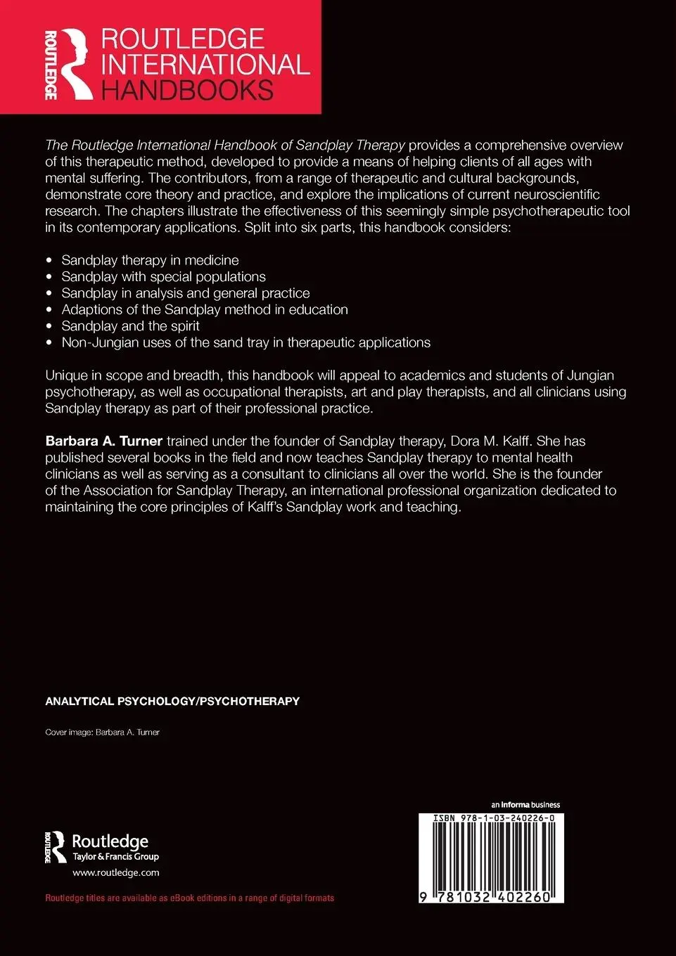 Rückseite: 9781032402260 | The Routledge International Handbook of Sandplay Therapy | Turner