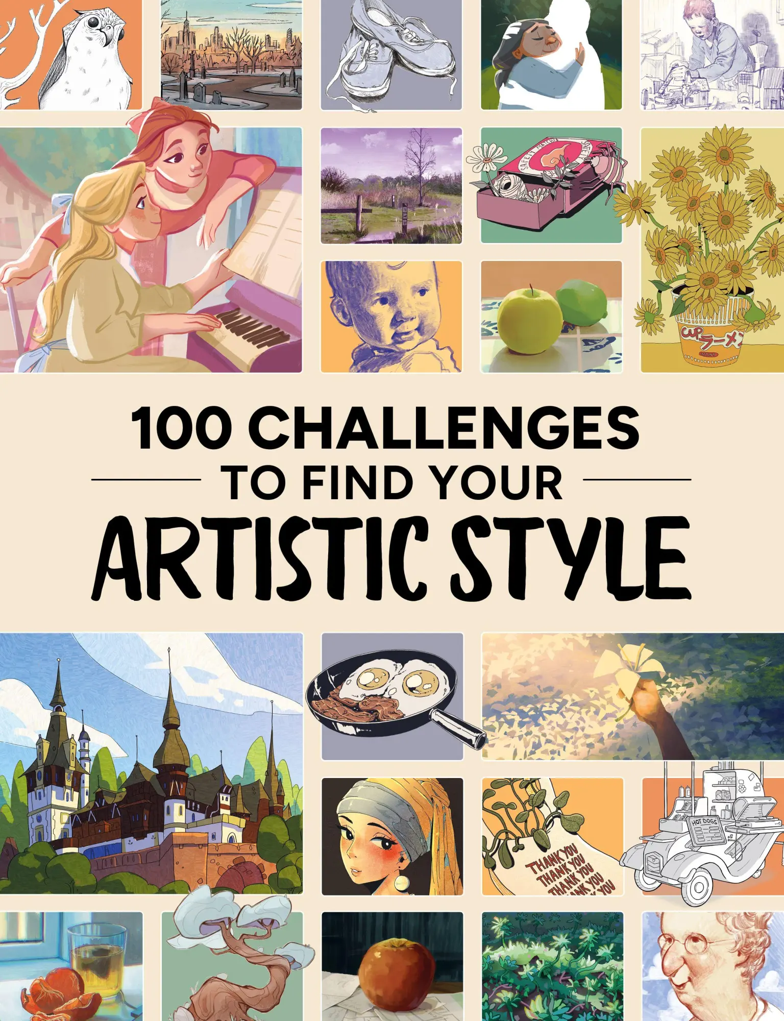 Cover: 9781915992260 | 100 Challenges to Find Your Artistic Style | 3dtotal Publishing | Buch