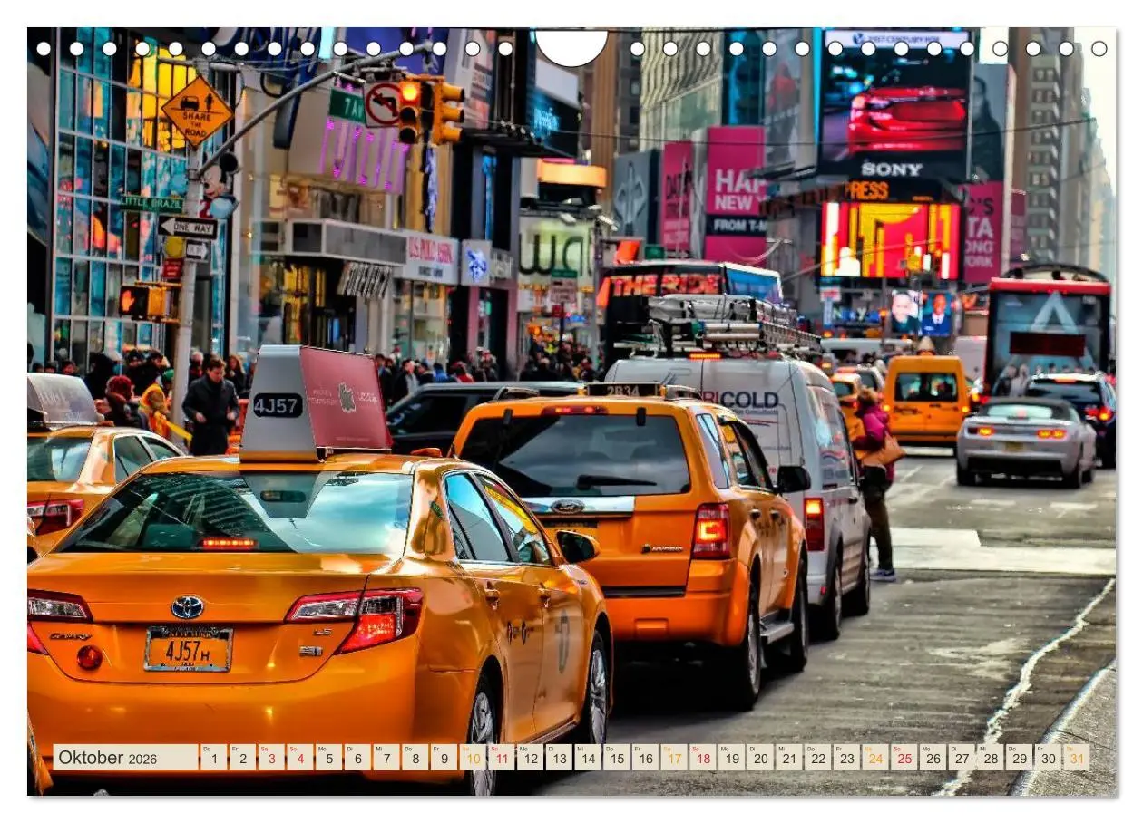 Bild: 9783516032260 | Hallo Taxi - einmal um die Welt (Wandkalender 2026 DIN A4 quer),...