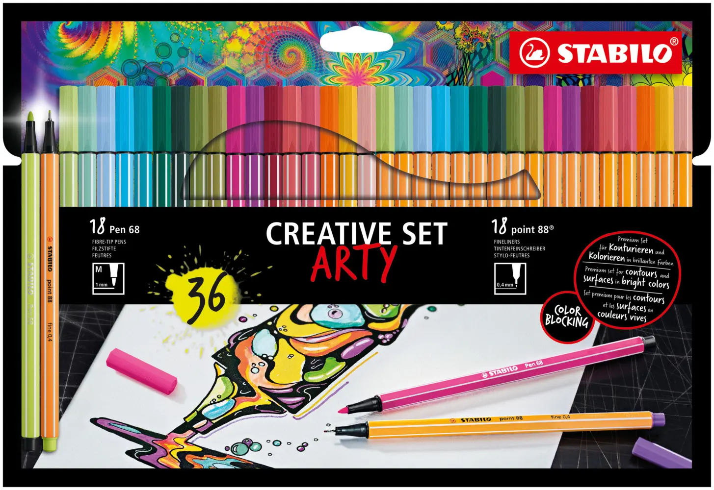Cover: 4006381582360 | STABILO point 88/Pen 68 ARTY 36er Kartonetui | In Karton | 2022