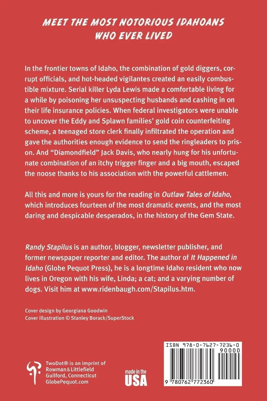 Rückseite: 9780762772360 | Outlaw Tales of Idaho | Randy Stapilus | Taschenbuch | Englisch | 2014