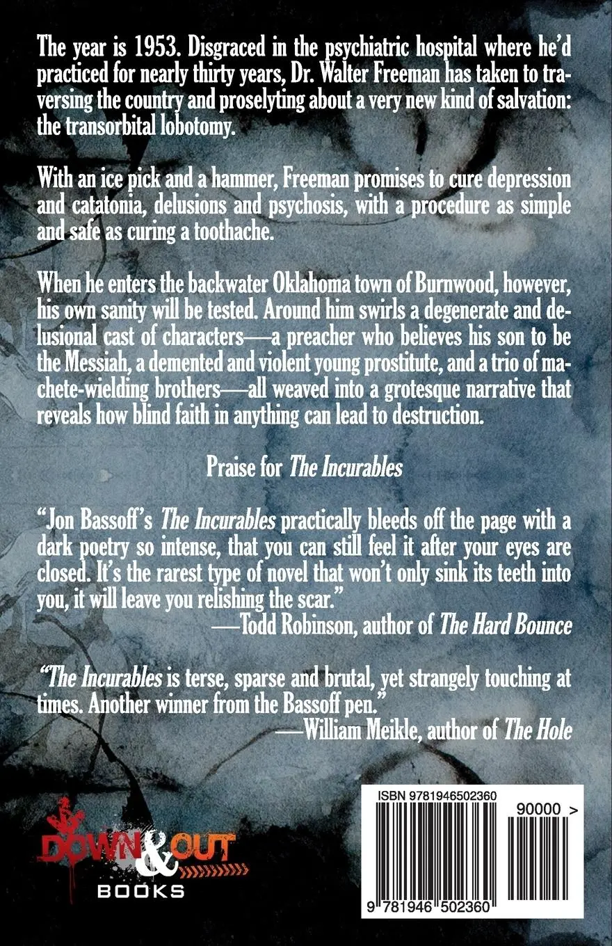 Rückseite: 9781946502360 | The Incurables | Jon Bassoff | Taschenbuch | Englisch | 2017