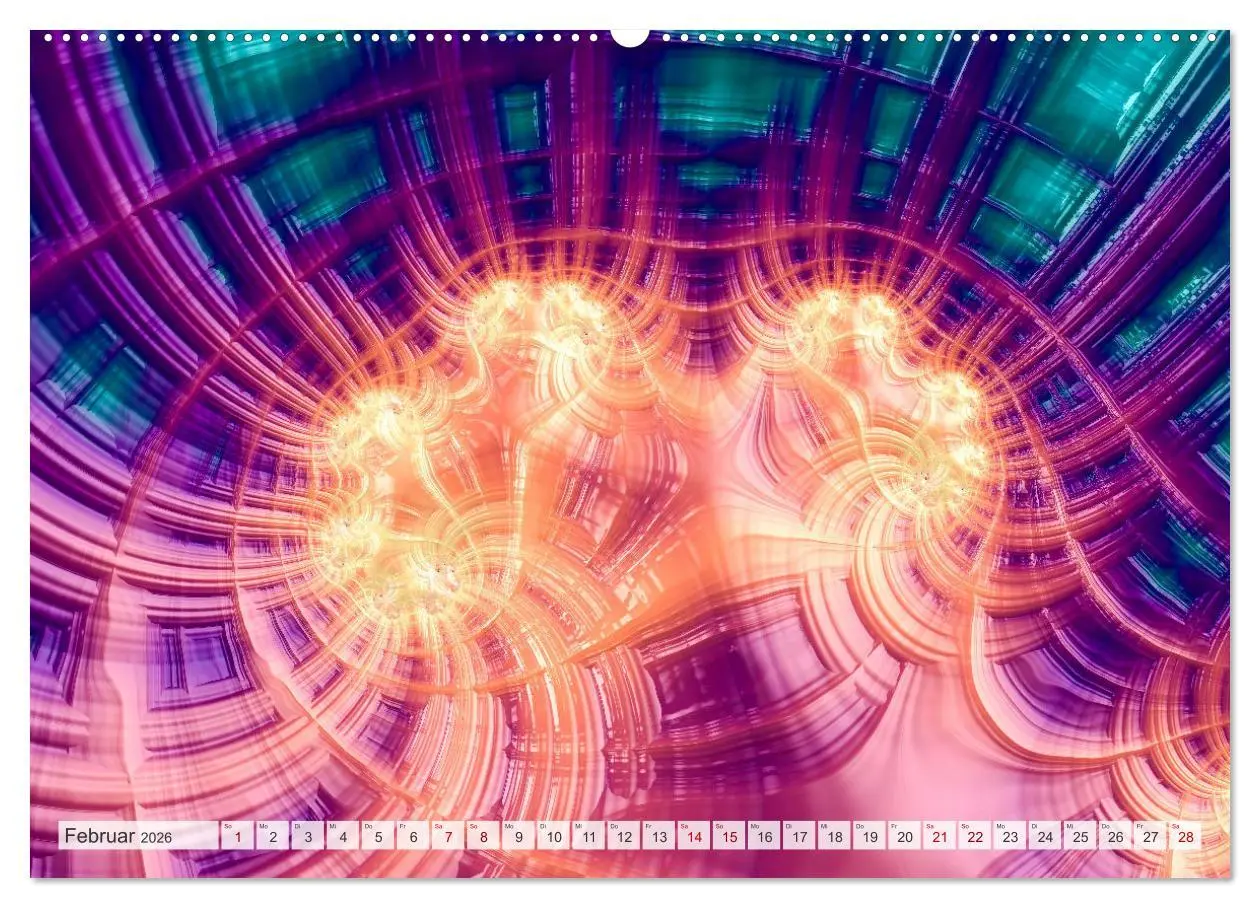 Bild: 9783457482360 | Fraktale Visionen (Wandkalender 2026 DIN A2 quer), CALVENDO...