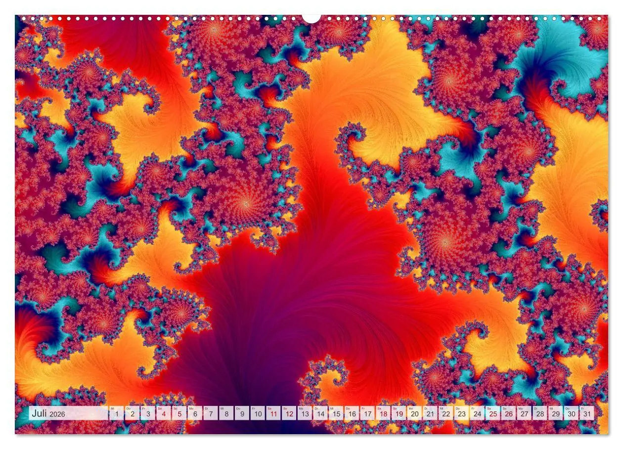 Bild: 9783457482360 | Fraktale Visionen (Wandkalender 2026 DIN A2 quer), CALVENDO...