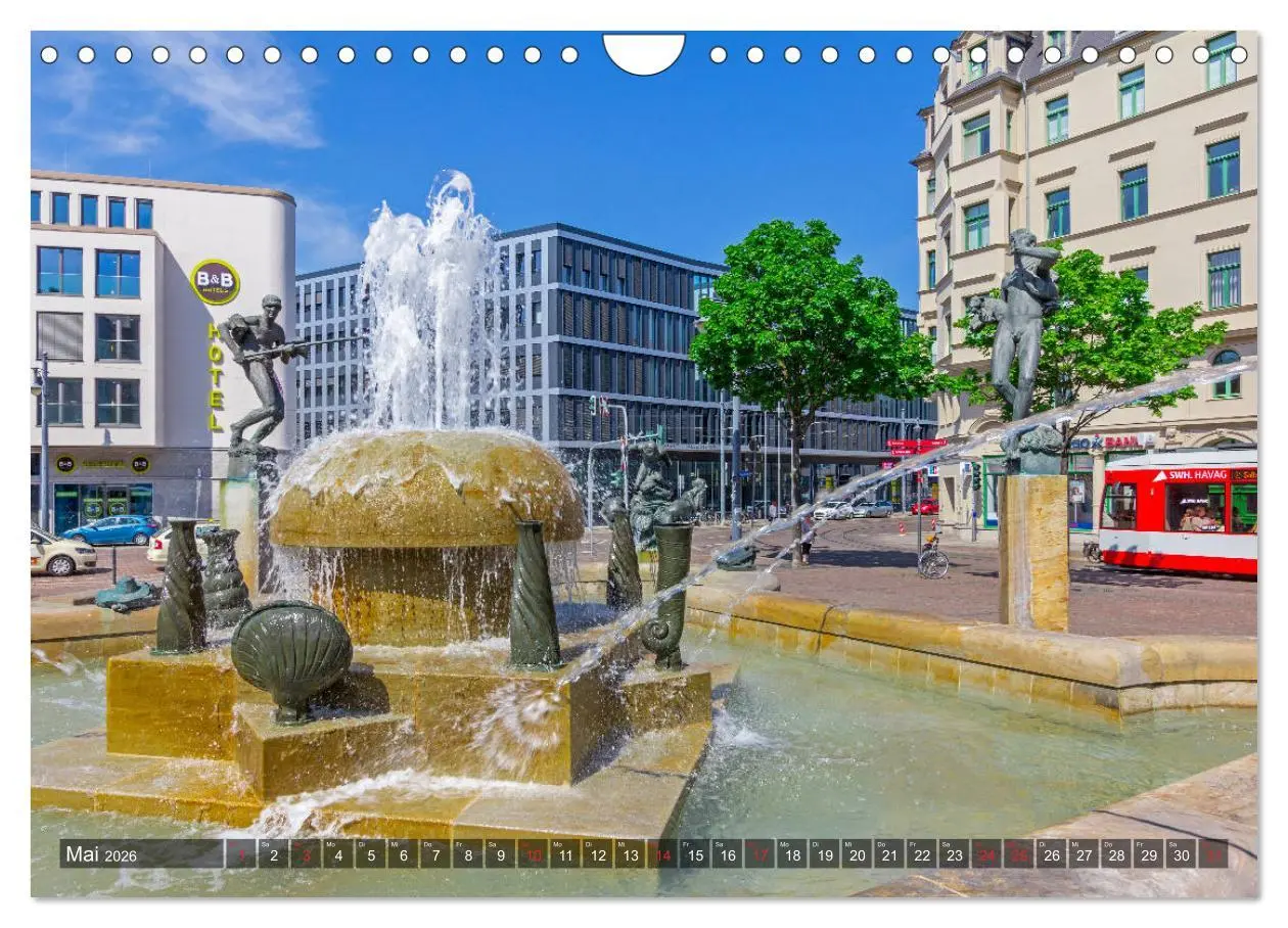 Bild: 9783457792360 | Unterwegs in Halle (Wandkalender 2026 DIN A4 quer), CALVENDO...
