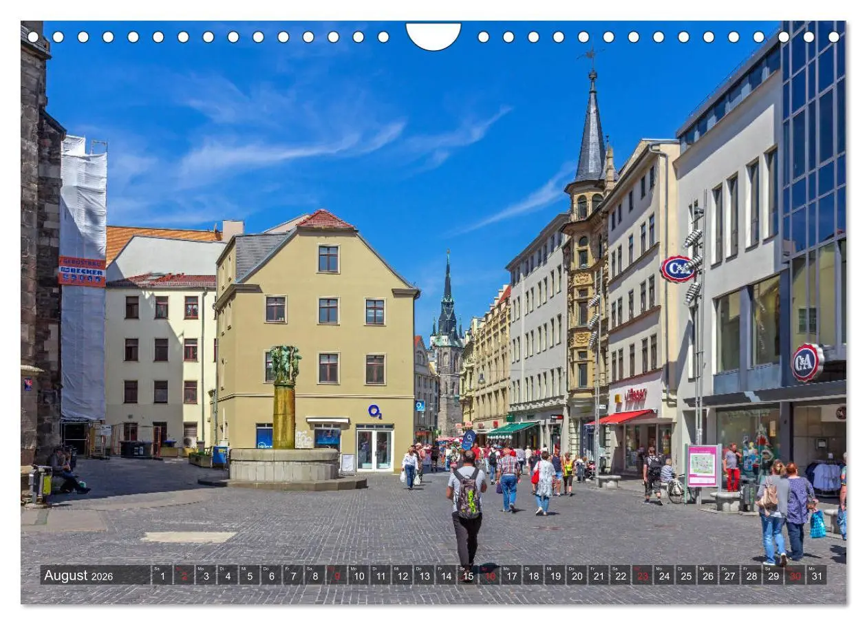 Bild: 9783457792360 | Unterwegs in Halle (Wandkalender 2026 DIN A4 quer), CALVENDO...