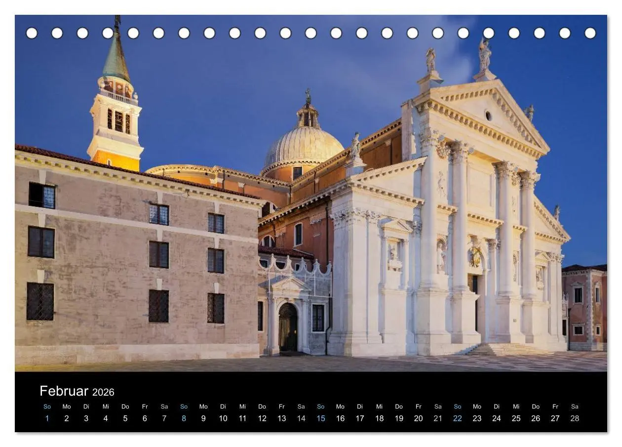 Bild: 9783516022360 | Venedig bei Nacht 2026 (Tischkalender 2026 DIN A5 quer), CALVENDO...