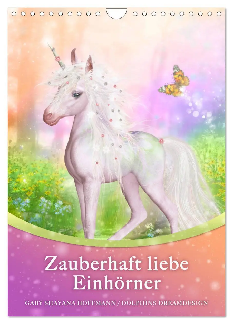 Cover: 9783516402360 | Zauberhaft liebe Einhörner - Kalender (Wandkalender 2026 DIN A4...