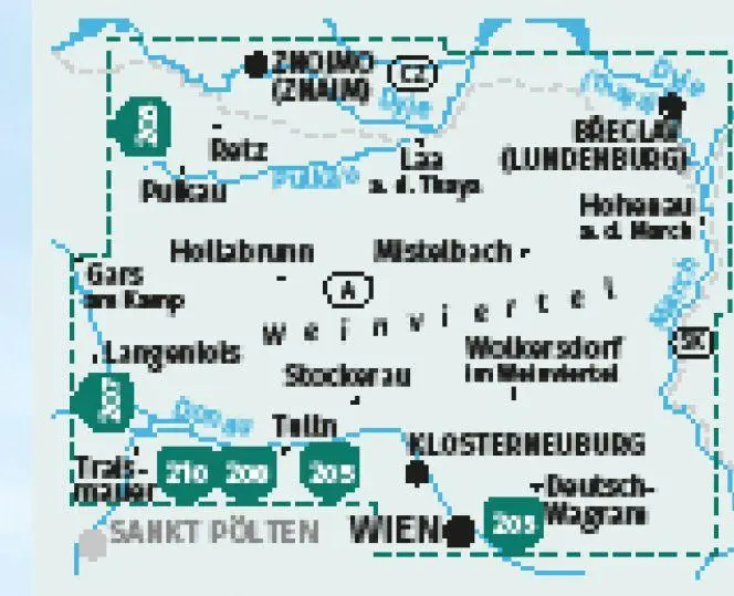 Bild: 9783991542360 | KOMPASS Wanderkarten-Set 204 Weinviertel (2 Karten) 1:50.000 | Deutsch