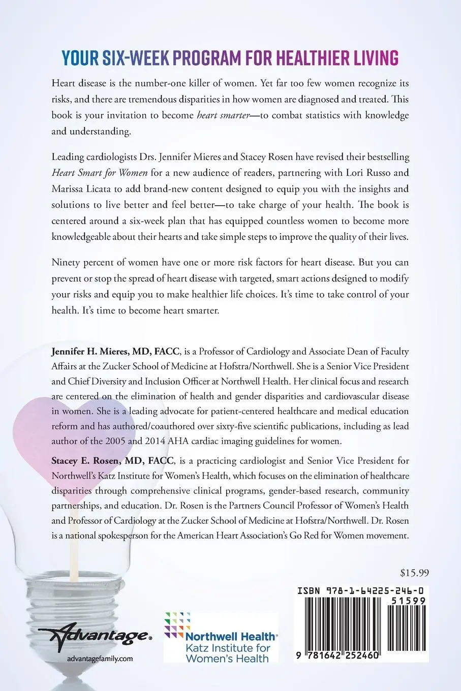 Rückseite: 9781642252460 | Heart Smarter for Women | Six Weeks to a Healthier Heart | Taschenbuch