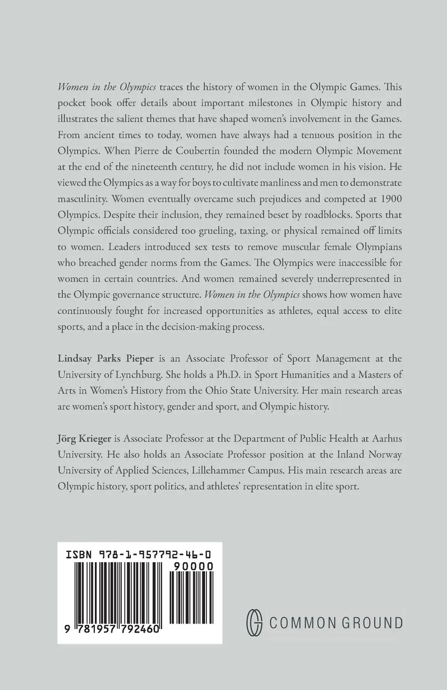 Rückseite: 9781957792460 | Women in the Olympics | Lindsay Parks Pieper (u. a.) | Taschenbuch