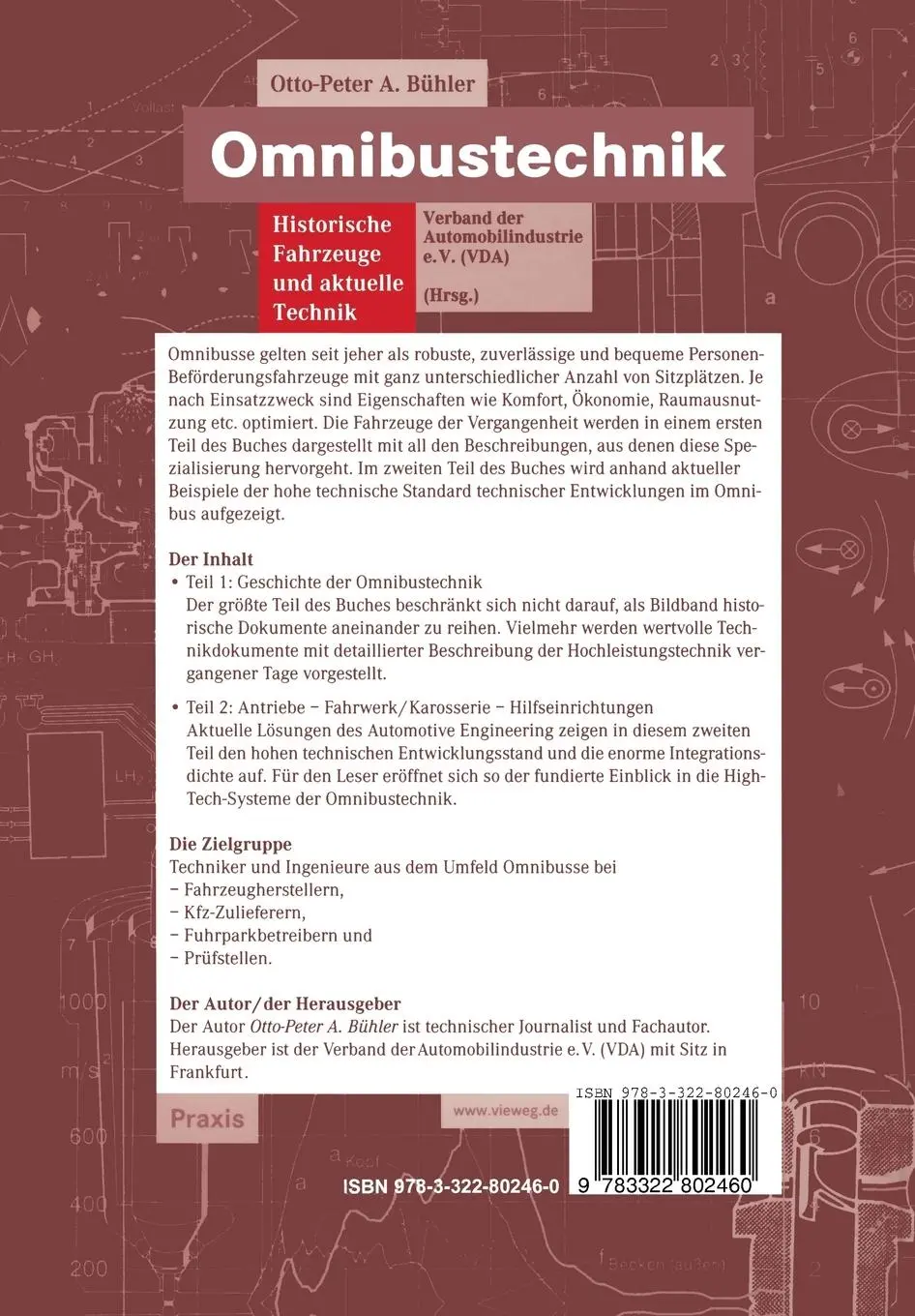 Rückseite: 9783322802460 | Omnibustechnik | Historische Fahrzeuge und aktuelle Technik | Bühler