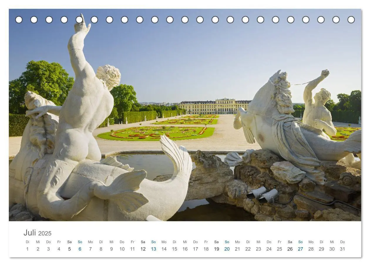 Bild: 9783435452460 | Traumhaftes Wien 2025 (Tischkalender 2025 DIN A5 quer), CALVENDO...