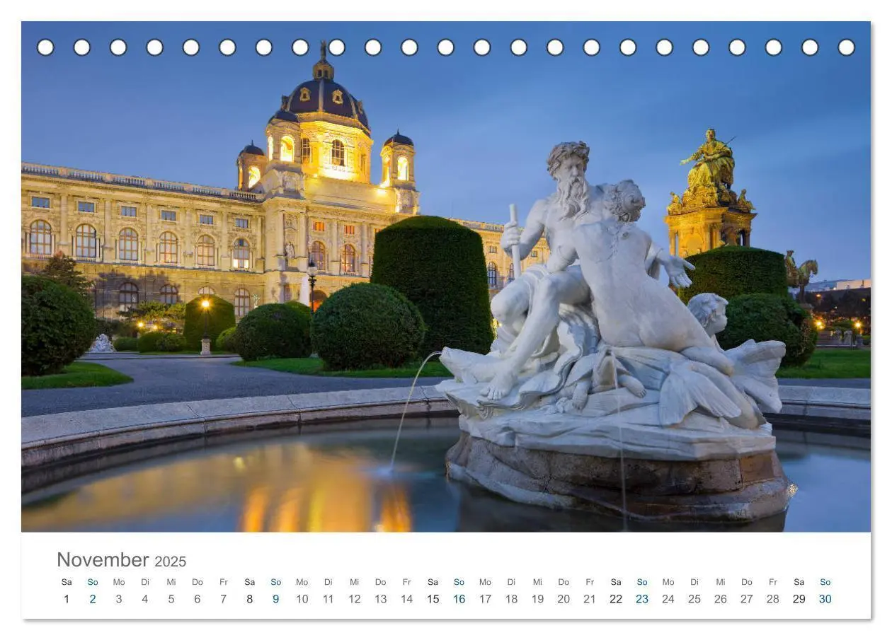 Bild: 9783435452460 | Traumhaftes Wien 2025 (Tischkalender 2025 DIN A5 quer), CALVENDO...