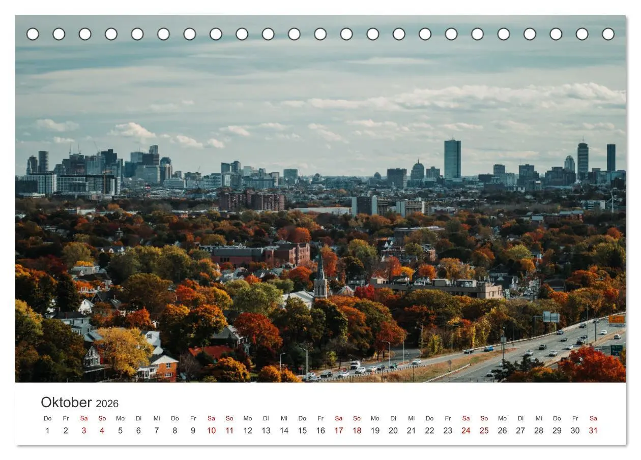Bild: 9783457612460 | Boston - The Hub of the Universe (Tischkalender 2026 DIN A5 quer),...