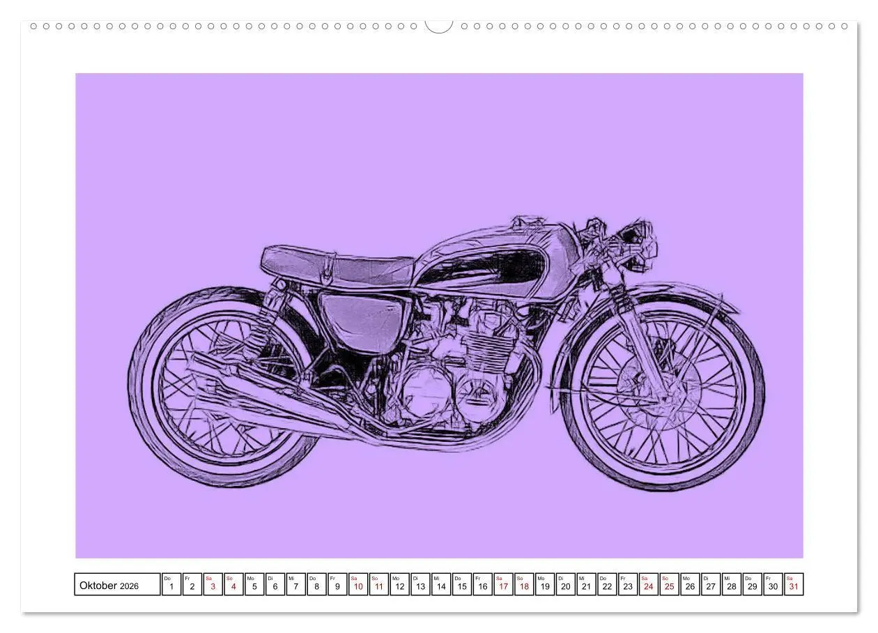 Bild: 9783457852460 | Motor Craft Motorräder (Wandkalender 2026 DIN A2 quer), CALVENDO...