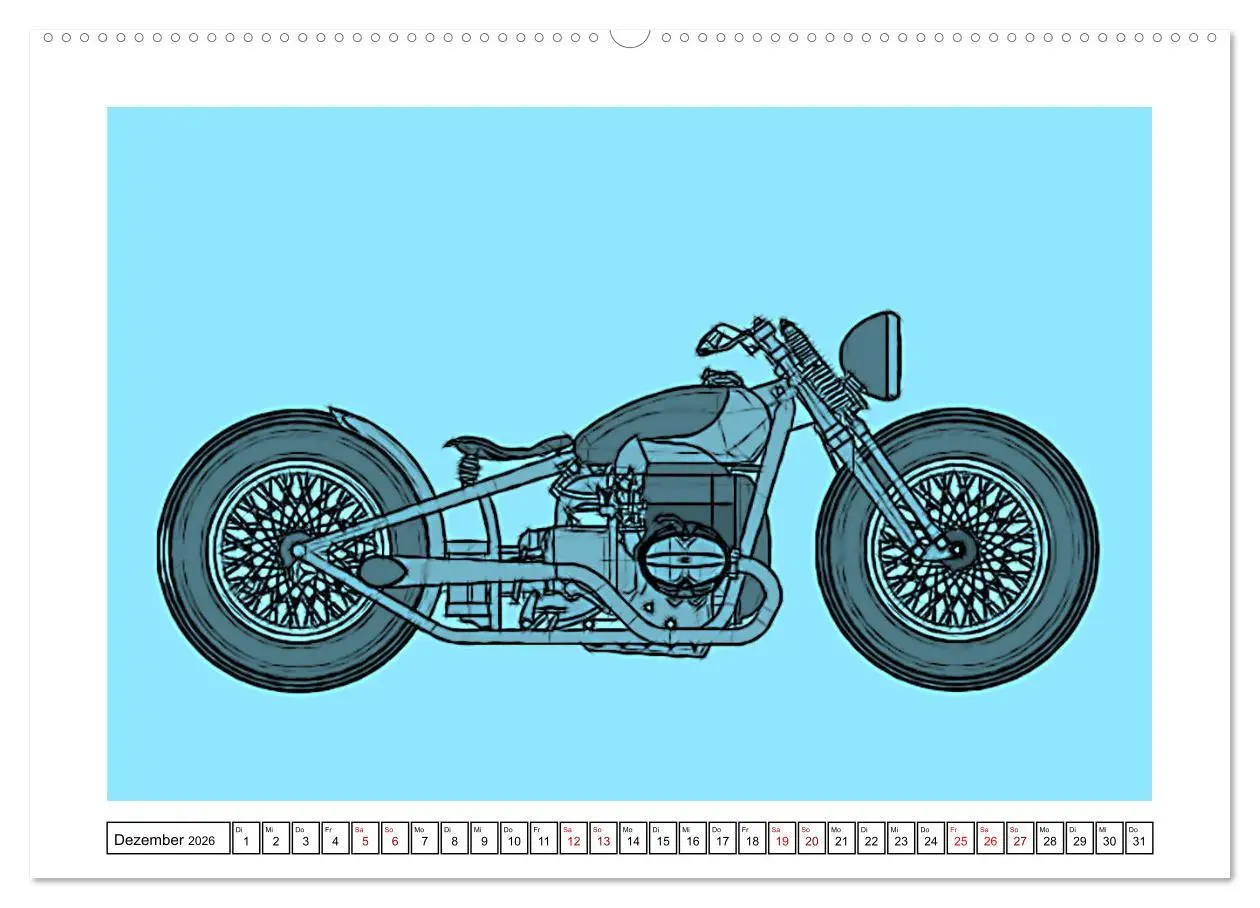 Bild: 9783457852460 | Motor Craft Motorräder (Wandkalender 2026 DIN A2 quer), CALVENDO...