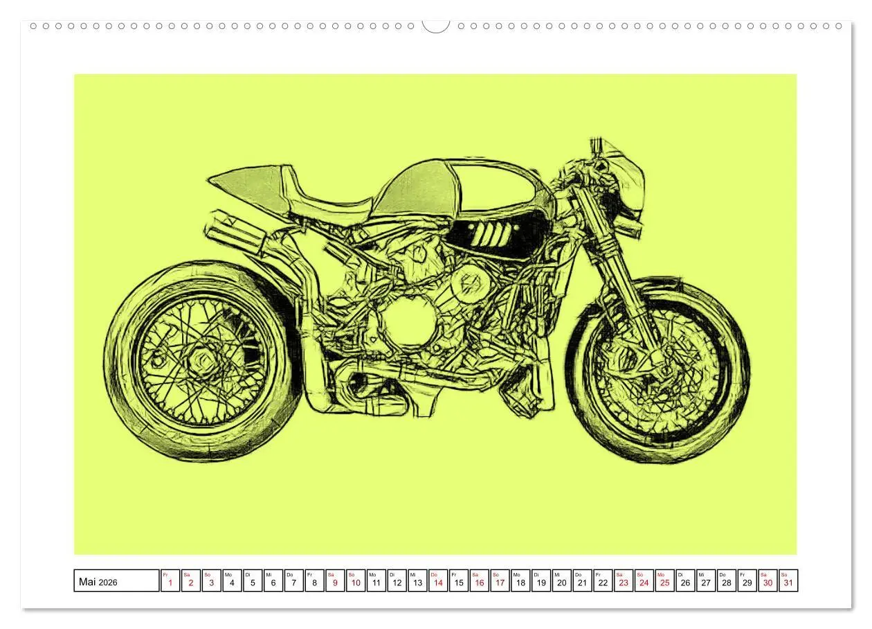 Bild: 9783457852460 | Motor Craft Motorräder (Wandkalender 2026 DIN A2 quer), CALVENDO...