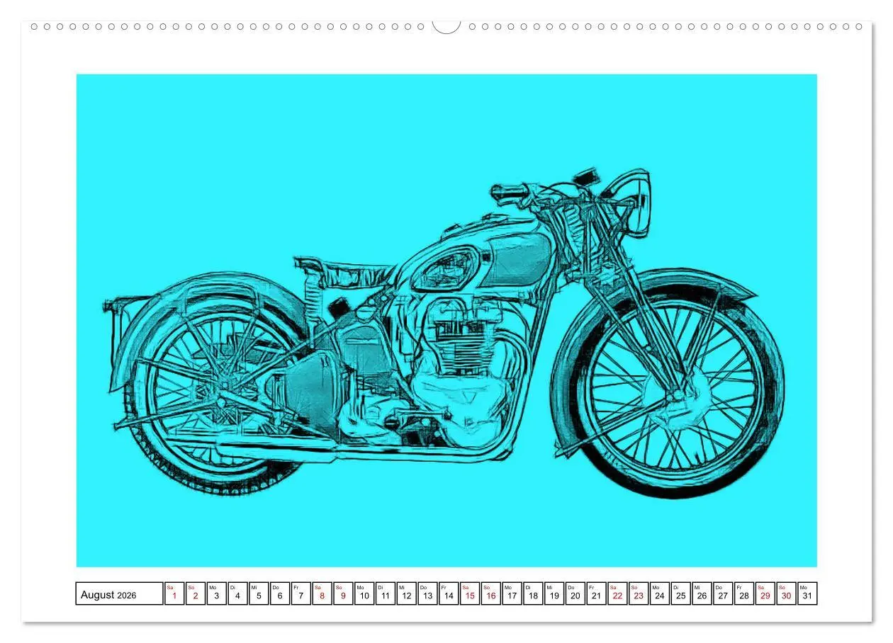 Bild: 9783457852460 | Motor Craft Motorräder (Wandkalender 2026 DIN A2 quer), CALVENDO...