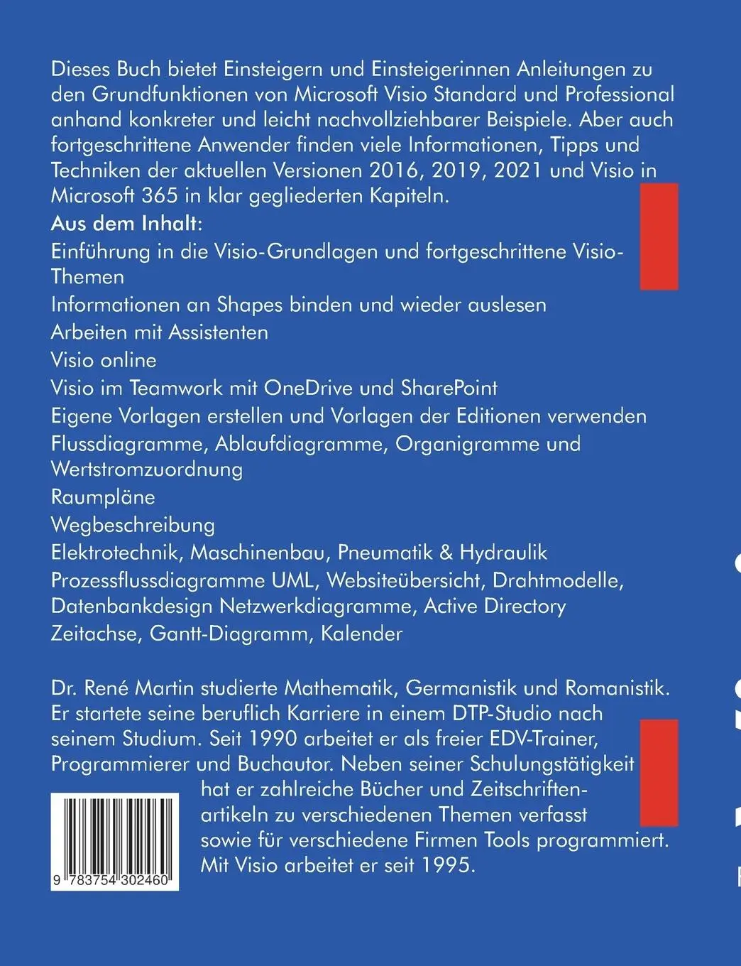 Rückseite: 9783754302460 | Visio anwenden | Das Handbuch | Rene Martin | Taschenbuch | Paperback