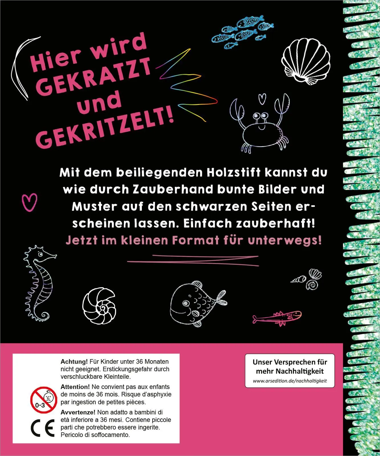 Rückseite: 9783845862460 | Kritzkratz-Spaß Meerjungfrauen | Taschenbuch | Kritzkratz-Spaß | 36 S.