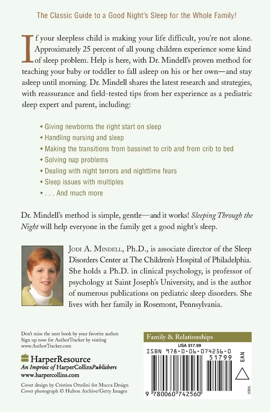 Rückseite: 9780060742560 | Sleeping Through the Night, Revised Edition | Jodi A Mindell | Buch