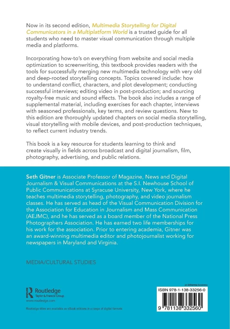 Rückseite: 9781138332560 | Multimedia Storytelling for Digital Communicators in a...
