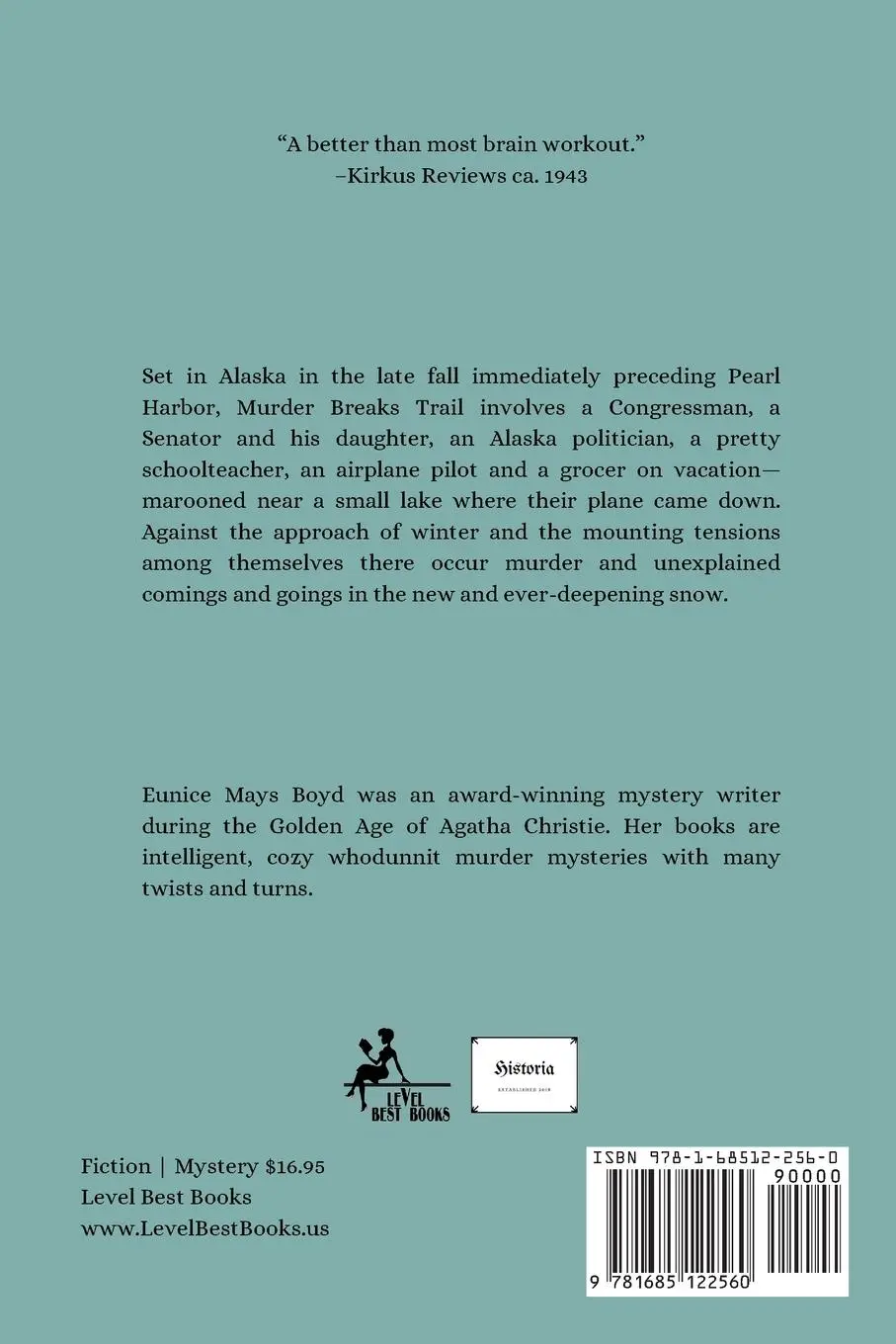 Rückseite: 9781685122560 | Murder Breaks Trail | An Alaska Vintage Mystery | Eunice Mays Boyd
