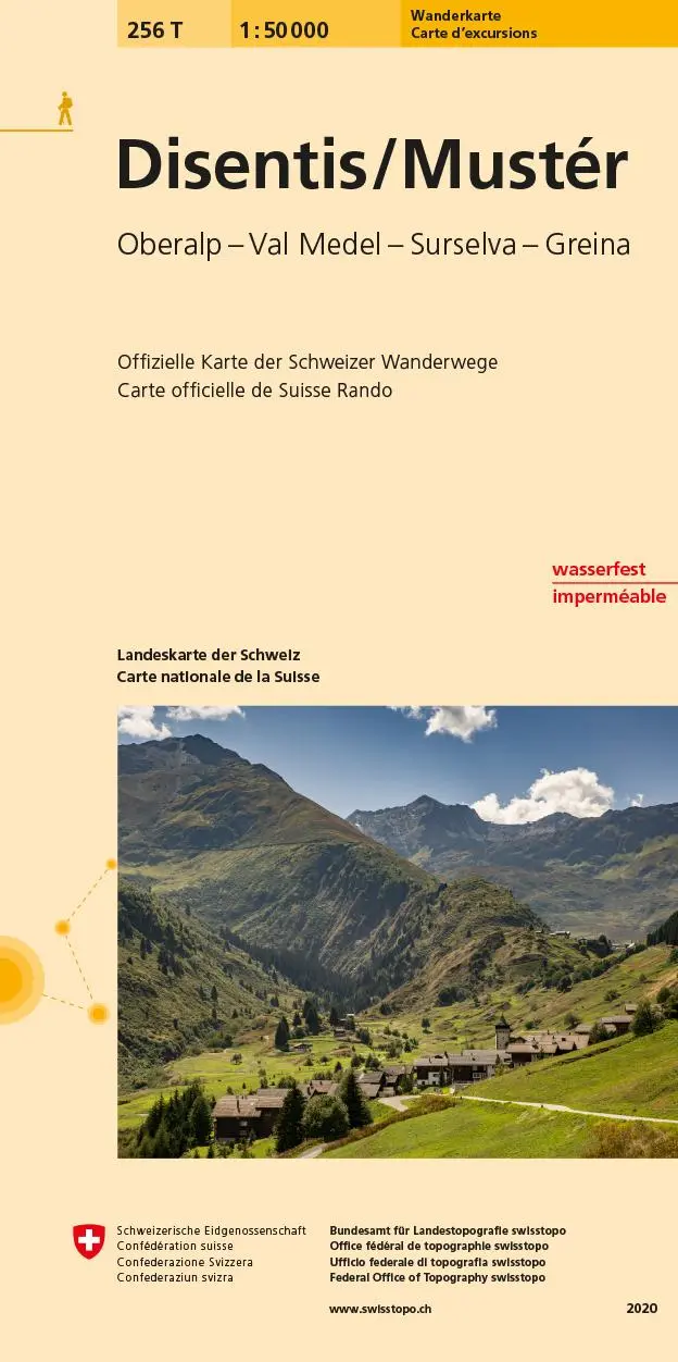 Cover: 9783302302560 | Swisstopo 1 : 50 000 Disentis Mustér | swisstopo | (Land-)Karte | 2020