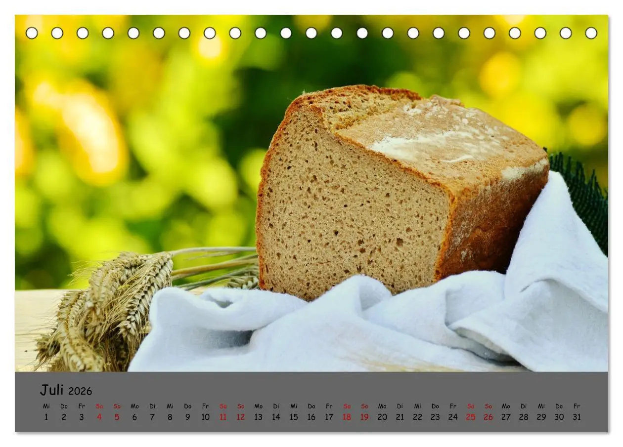 Bild: 9783457602560 | Mein Brotkalender (Tischkalender 2026 DIN A5 quer), CALVENDO...