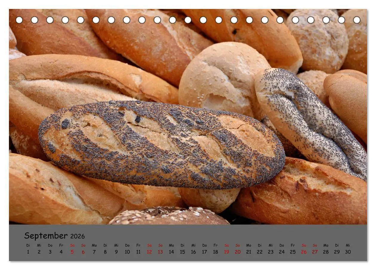 Bild: 9783457602560 | Mein Brotkalender (Tischkalender 2026 DIN A5 quer), CALVENDO...