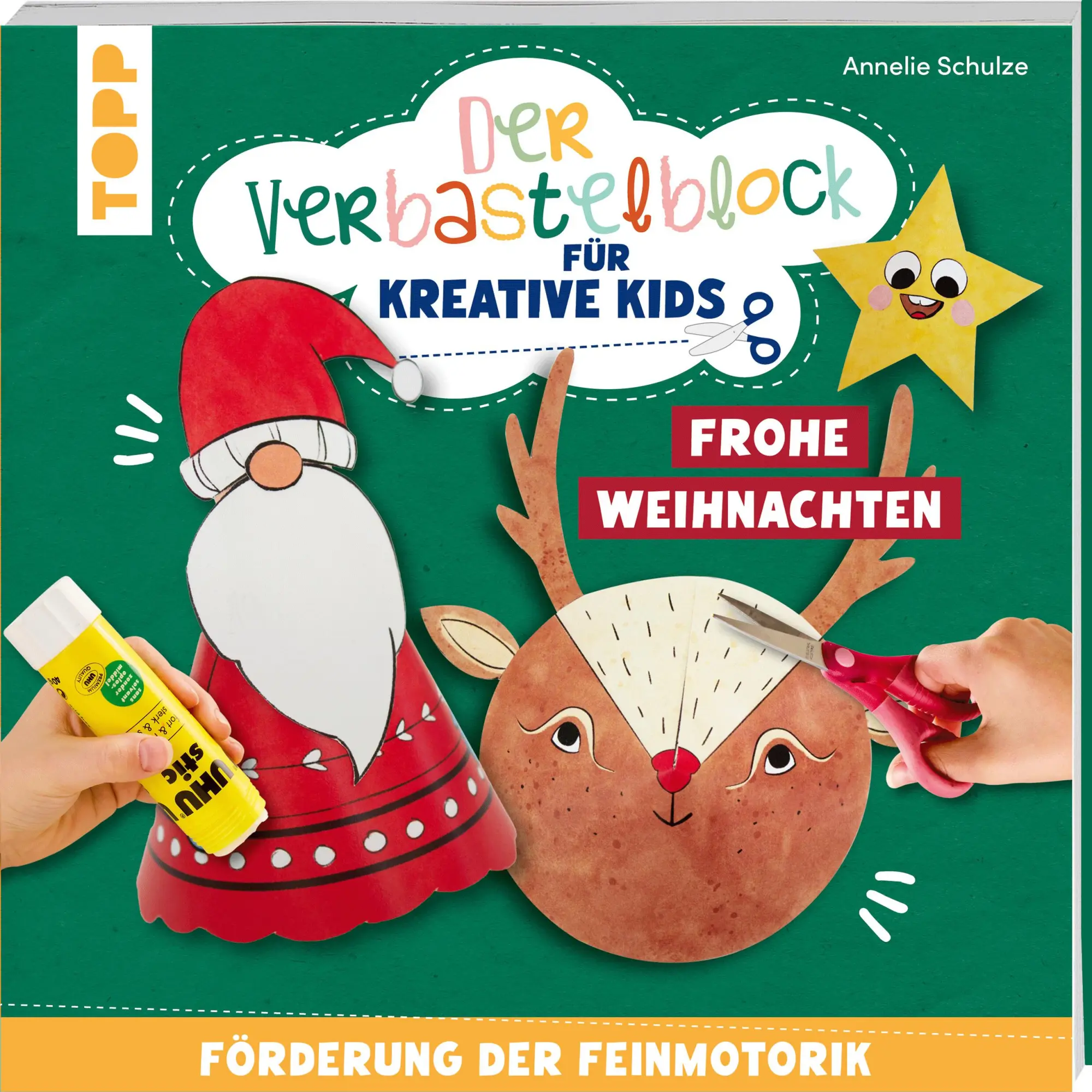 Cover: 9783735892560 | Der Verbastelblock für kreative Kids. Frohe Weihnachten | Schulze