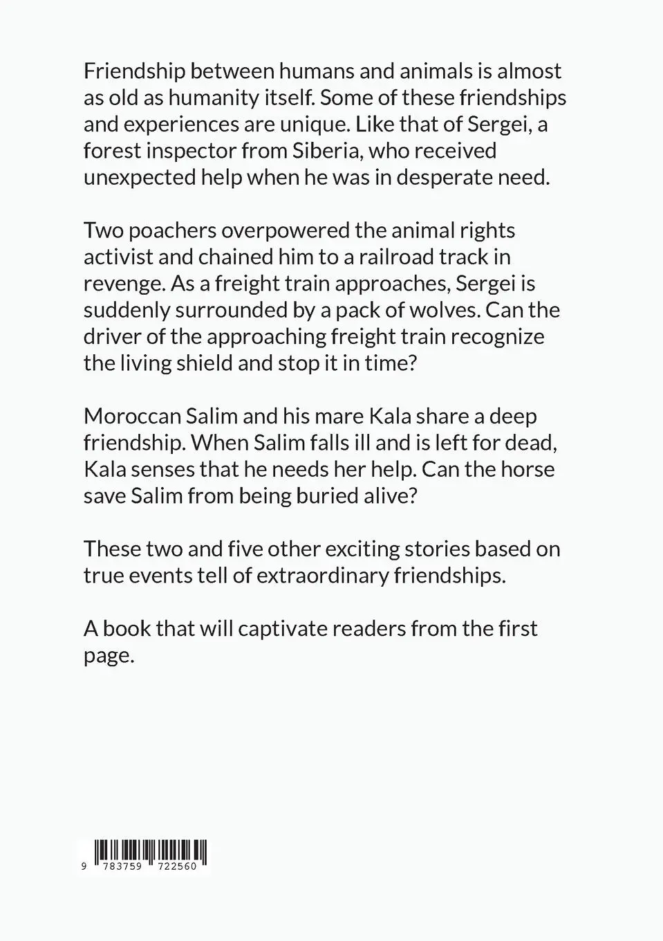 Rückseite: 9783759722560 | Amazing Animal stories based on true events | L. Laddy | Taschenbuch