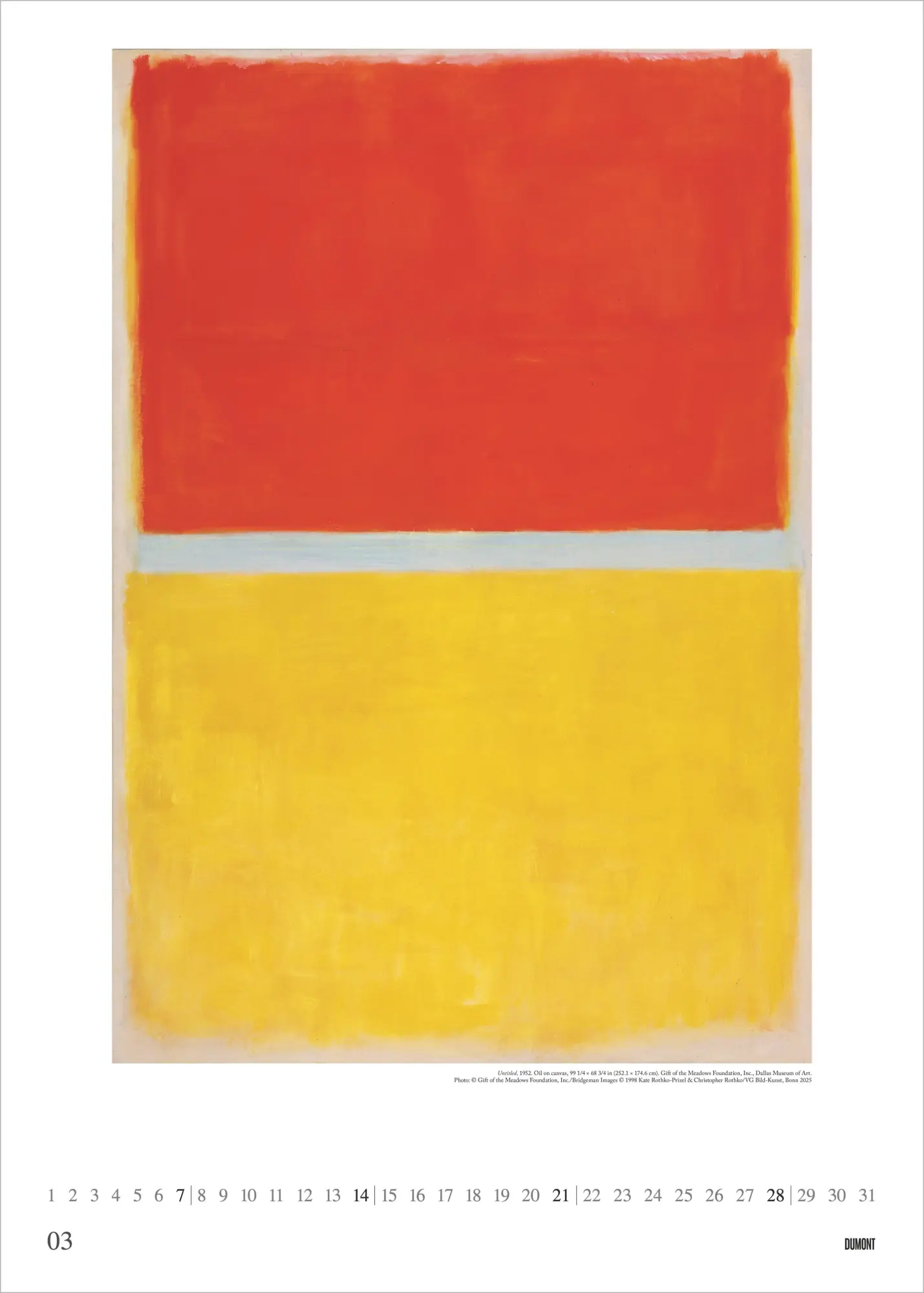 Bild: 4069095012660 | Mark Rothko 2027 | Neumann Verlage GmbH &amp; Co KG | Kalender | 14 S.