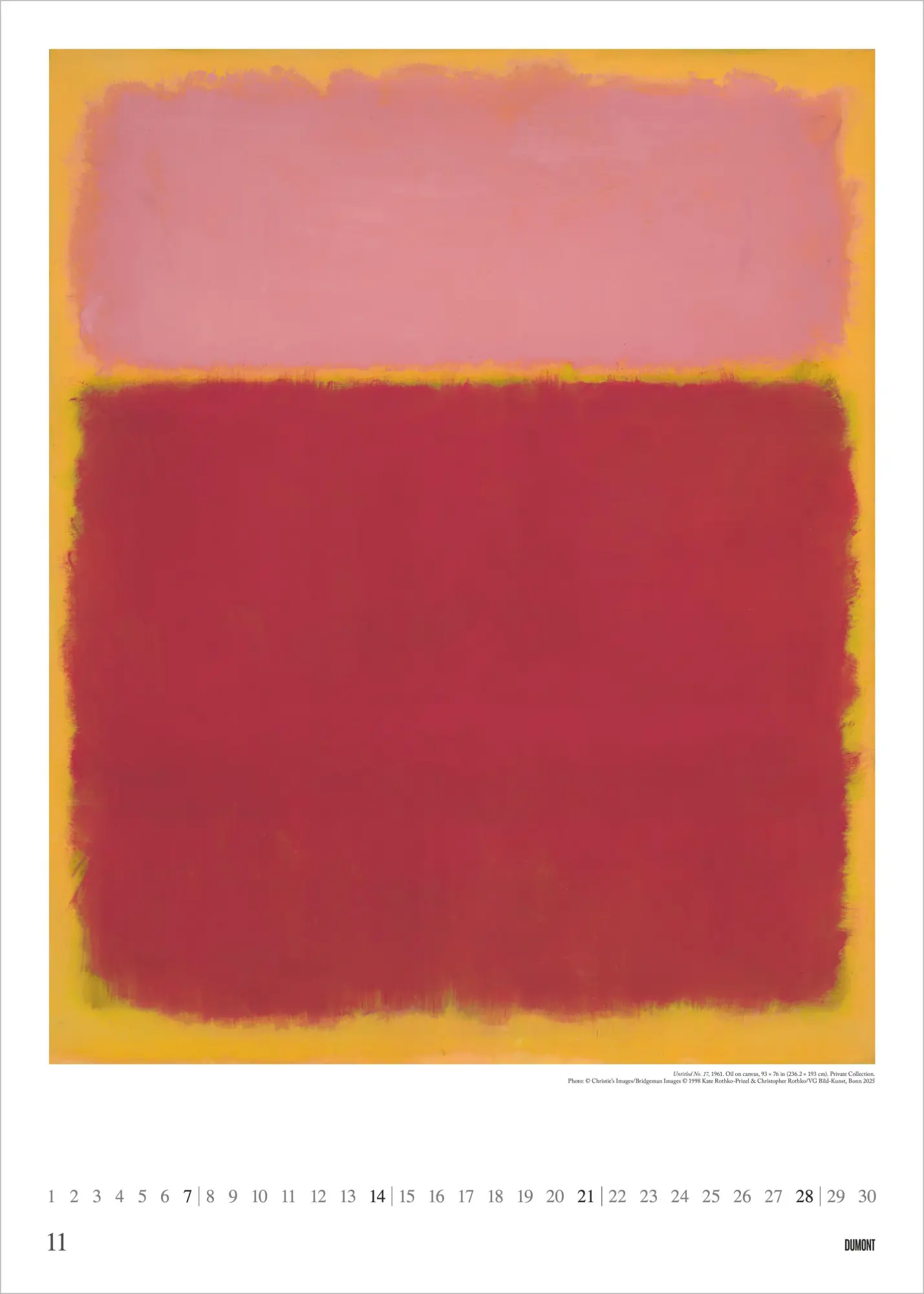 Bild: 4069095012660 | Mark Rothko 2027 | Neumann Verlage GmbH &amp; Co KG | Kalender | 14 S.