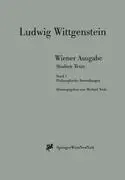 Cover: 9783211832660 | Wiener Ausgabe Studien Texte | Band 1: Philosophische Bemerkungen