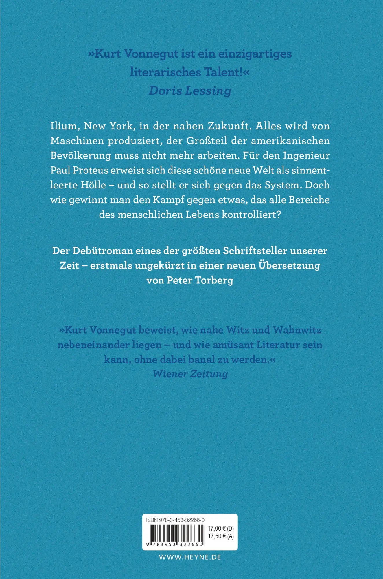 Bild: 9783453322660 | Player Piano | Roman | Kurt Vonnegut | Taschenbuch | 464 S. | Deutsch