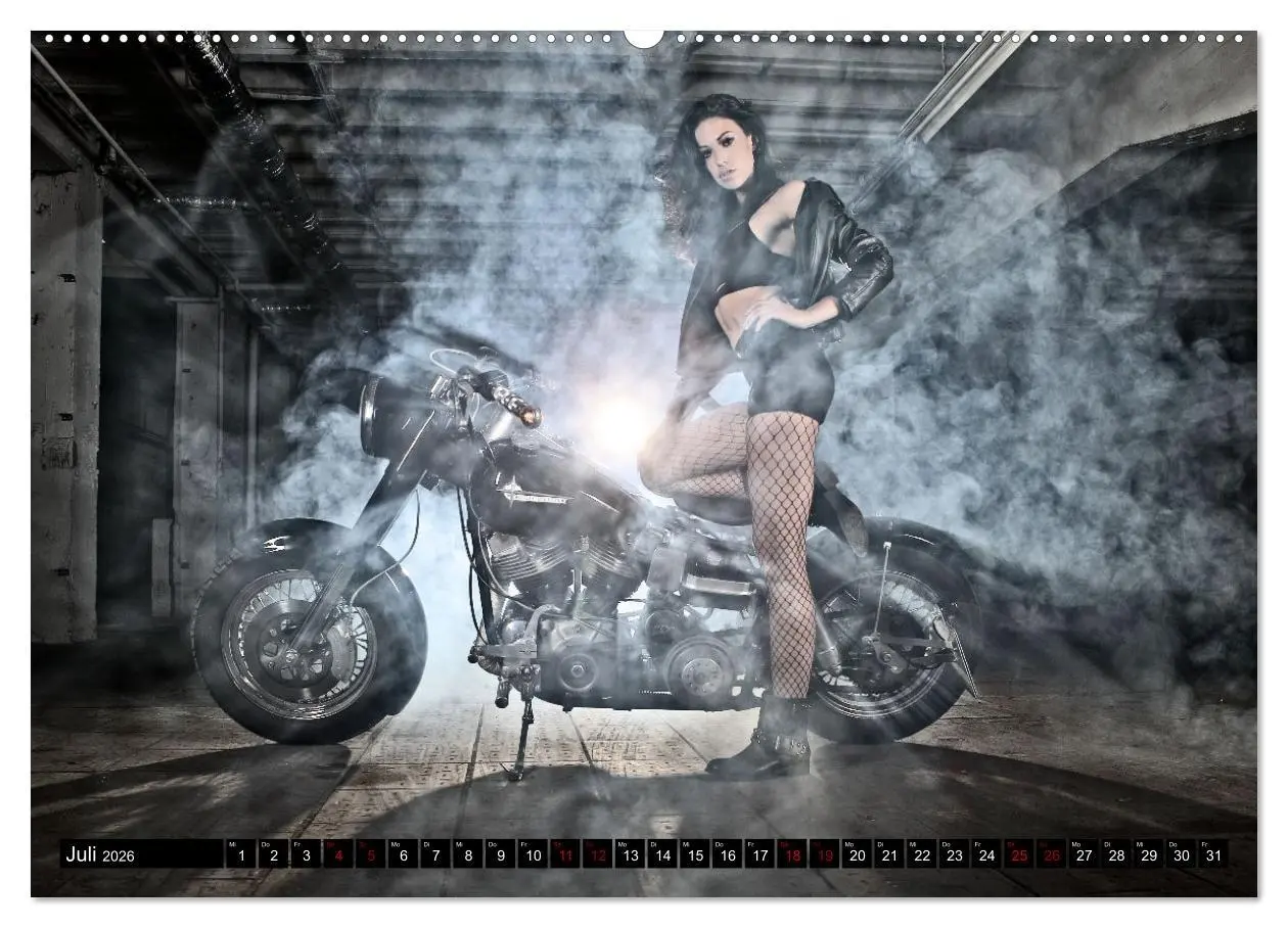 Bild: 9783457452660 | Motorräder und Sexy Girls (hochwertiger Premium Wandkalender 2026...