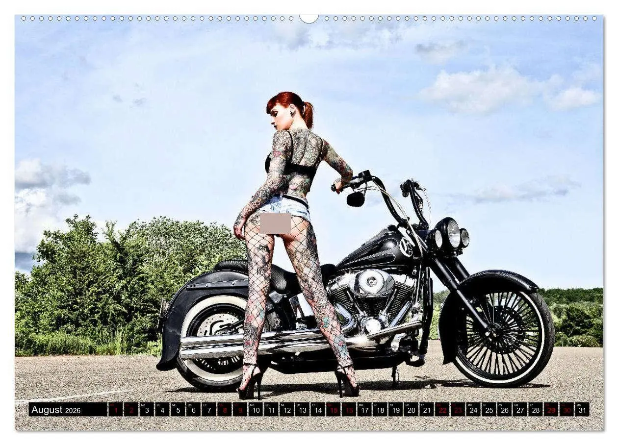 Bild: 9783457452660 | Motorräder und Sexy Girls (hochwertiger Premium Wandkalender 2026...