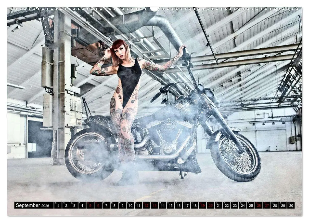 Bild: 9783457452660 | Motorräder und Sexy Girls (hochwertiger Premium Wandkalender 2026...