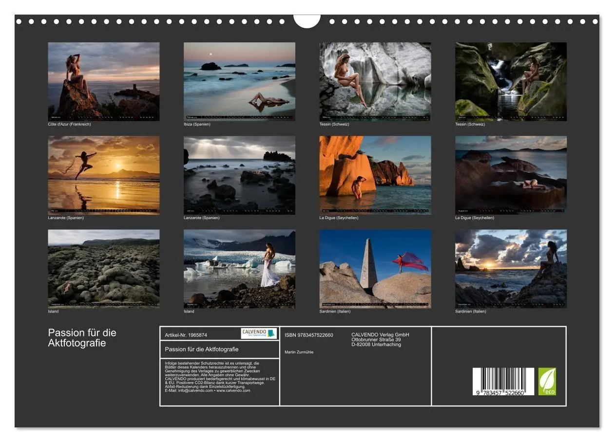 Bild: 9783457522660 | Passion für die Aktfotografie (Wandkalender 2026 DIN A3 quer),...