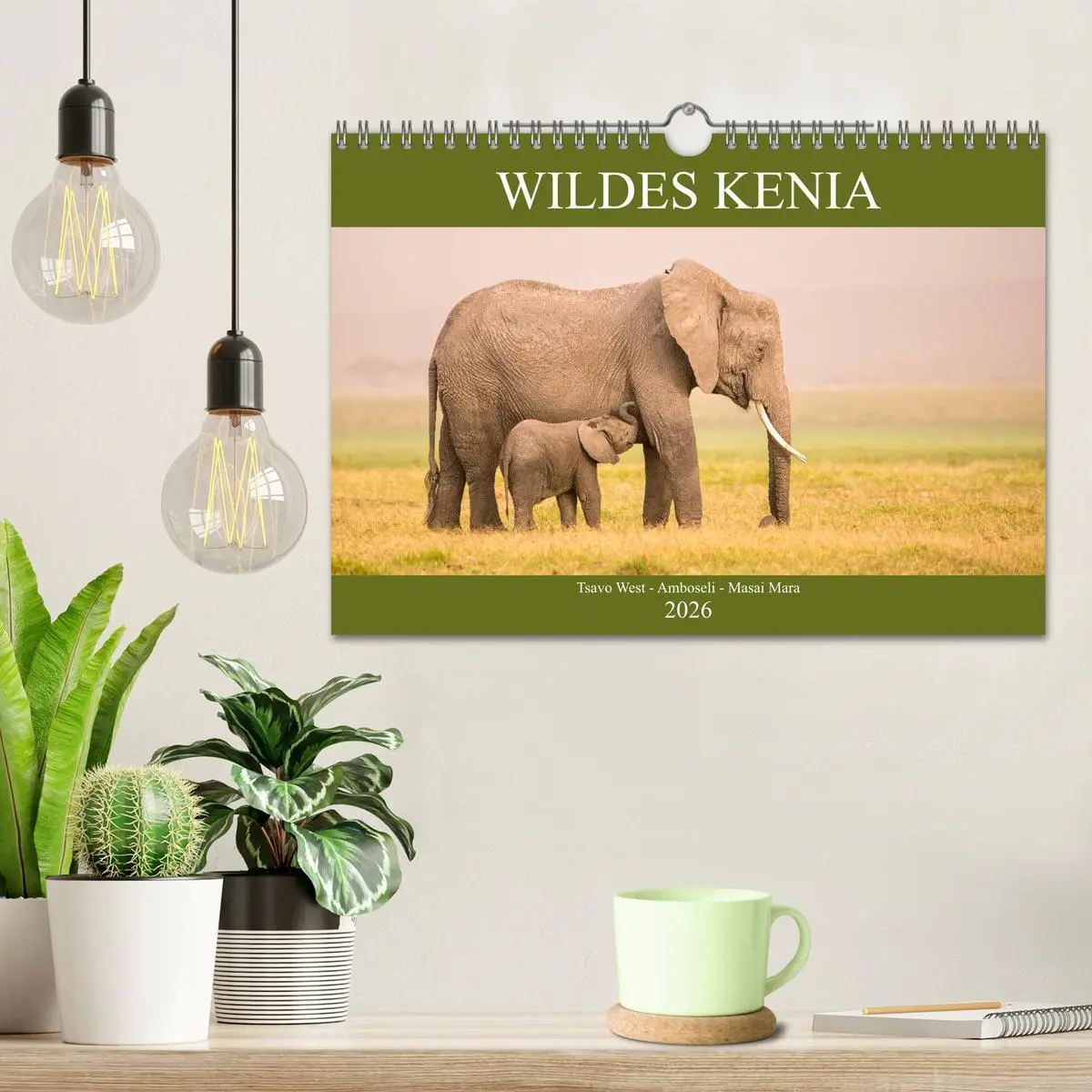 Bild: 9783457832660 | Wildes Kenia (Wandkalender 2026 DIN A4 quer), CALVENDO Monatskalender