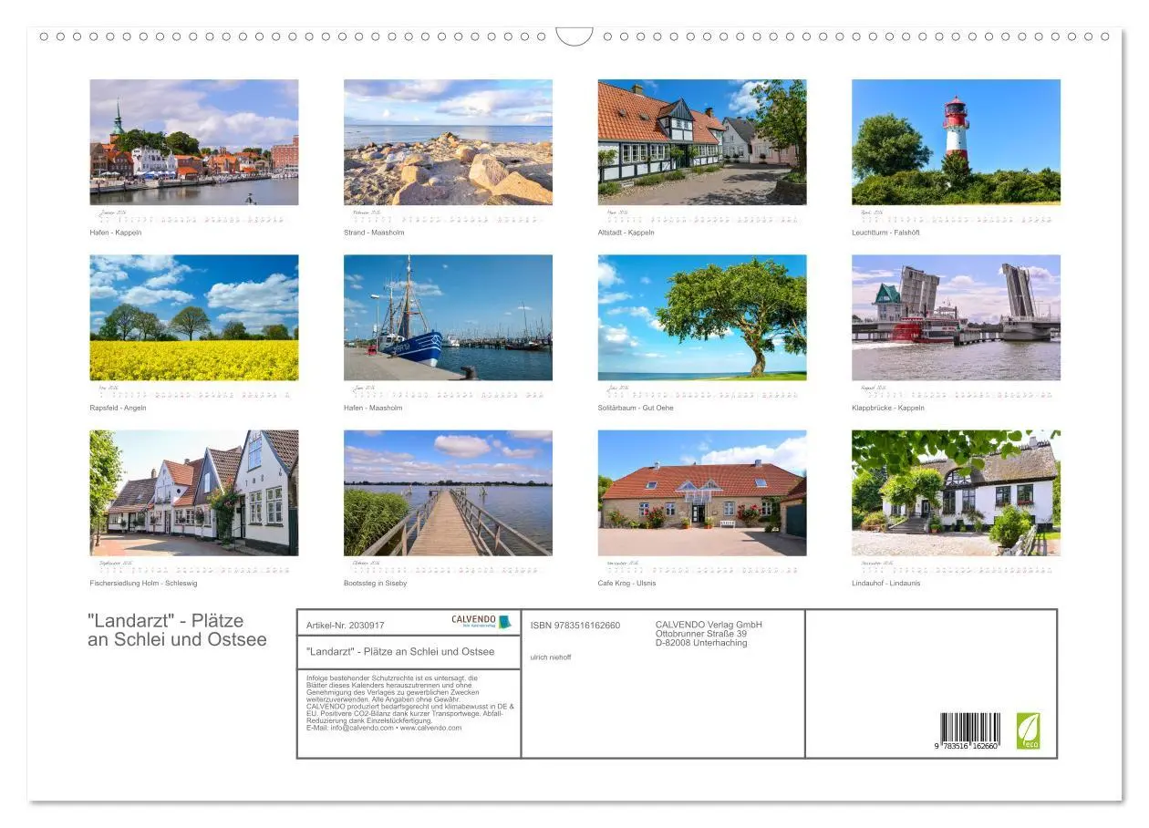 Bild: 9783516162660 | "Landarzt" - Plätze an Schlei und Ostsee (Wandkalender 2026 DIN A2...
