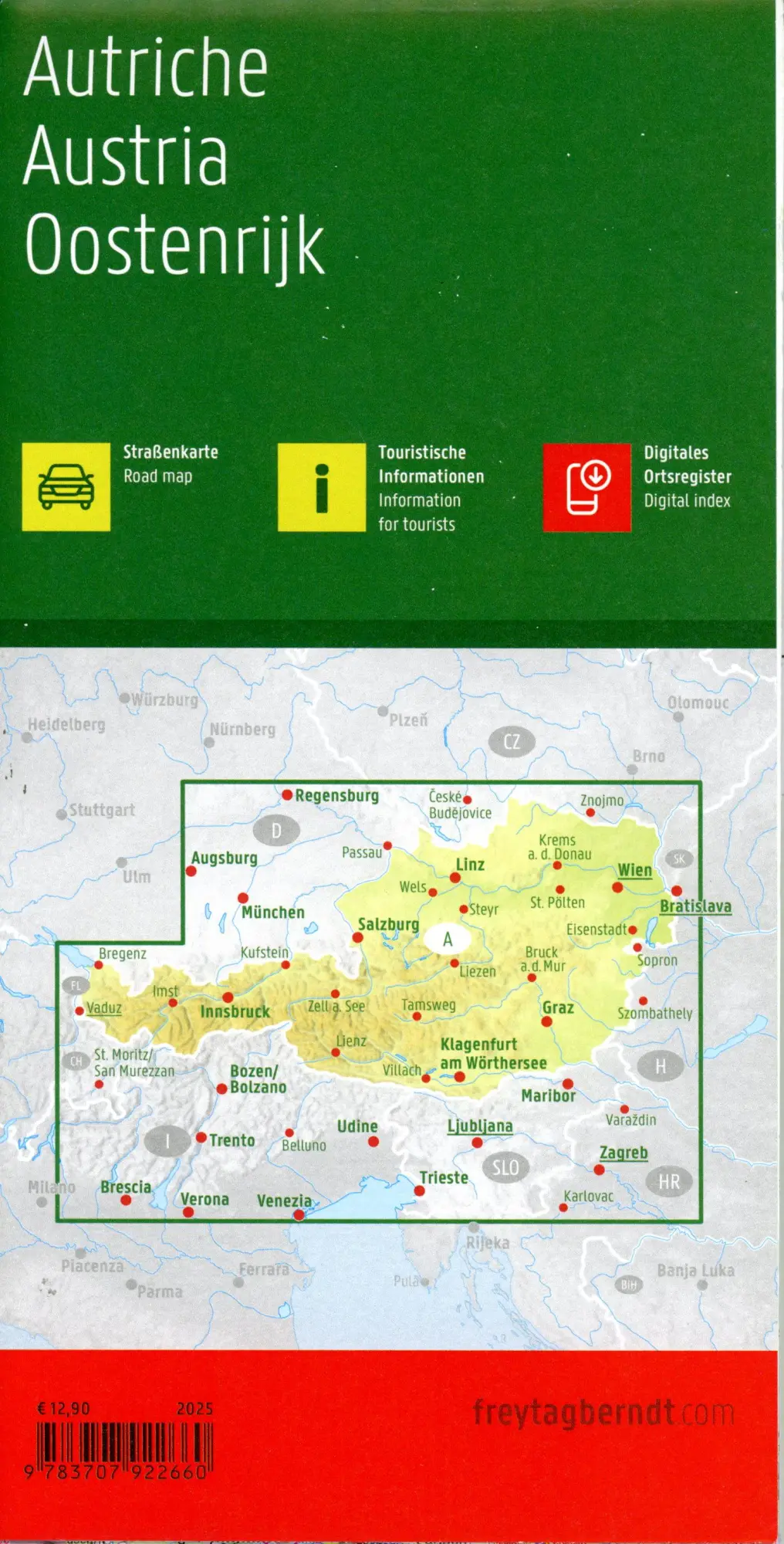 Bild: 9783707922660 | freytag &amp; berndt Straßenkarte Österreich 1:500.000 | Freytag &amp; Berndt