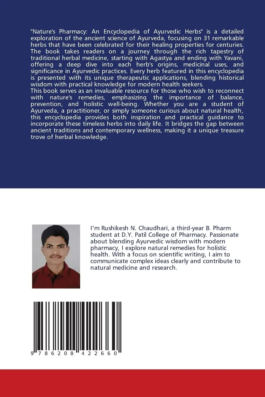 Rückseite: 9786208422660 | NATURE'S PHARMACY: A ENCYCLOPEDIA OF AYURVEDIC HERBS | Chaudhari